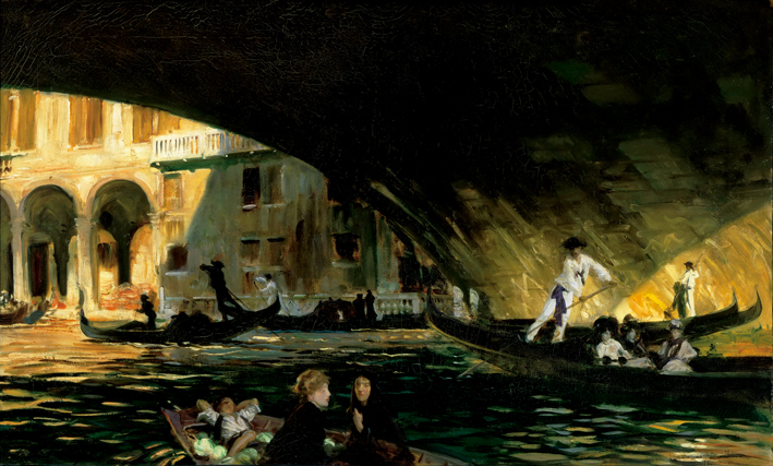  约翰·辛格·萨金特John Singer Sargent —— under the rialto bridge